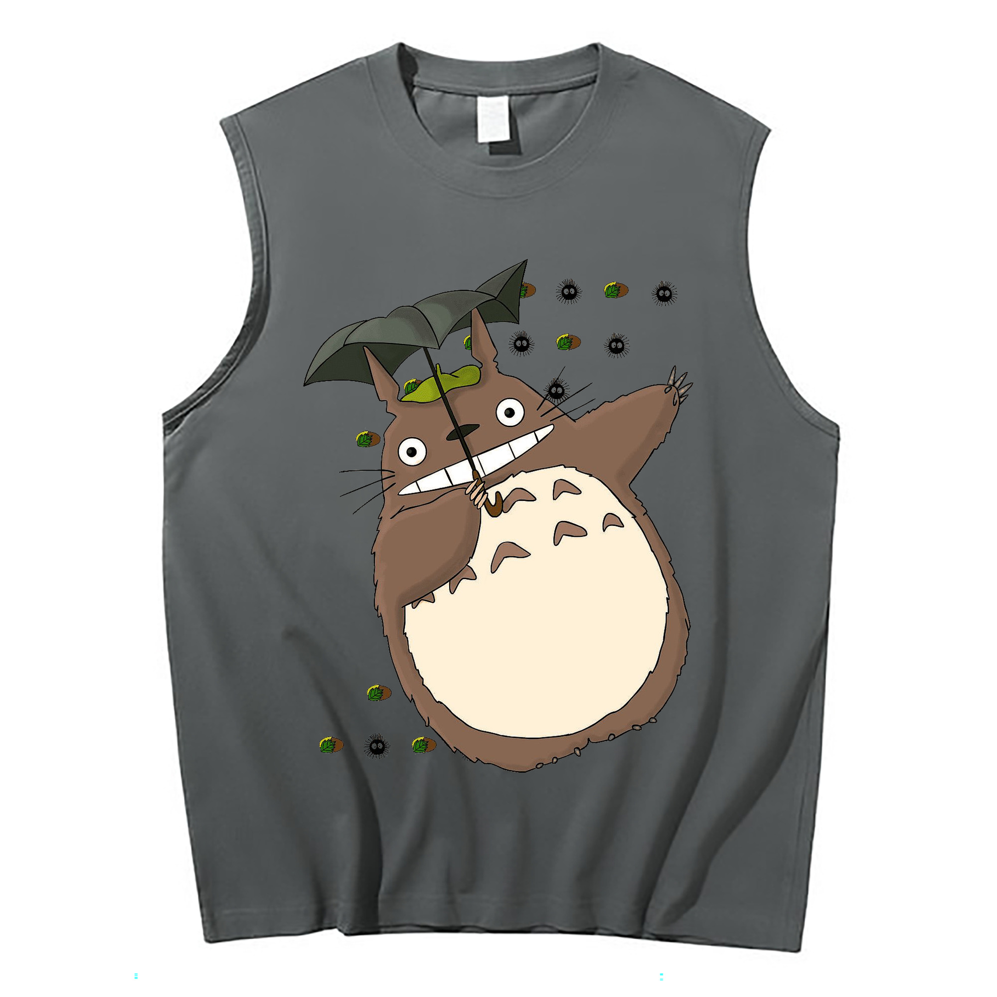 （画像用） となりのトトロ 草壁メイ 草壁サツキ My Neighbor Totoro Satsuki Kusakabe Mei Kusakabe コットン100％タンクトップ（フロントプリント）